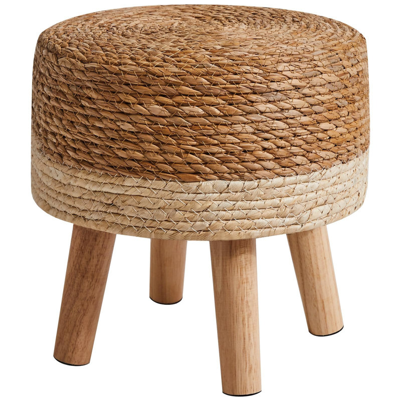 Natural Seagrass Foot Stool